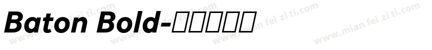 Baton Bold字体转换